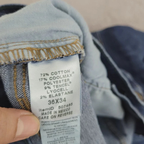 L.L. Bean Mens BearFlex Standard Fit Jeans 36x34  27PT - Picture 5 of 7